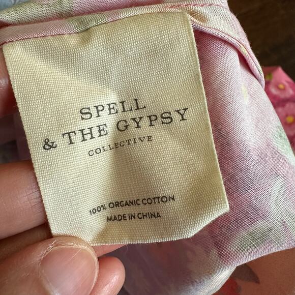 SPELL & THE GYPSY Freda Dress Lolly Colorful Floral Puff Sleeve Boho - Picture 11 of 15